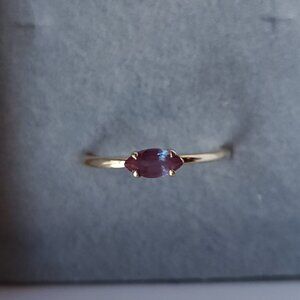 marquise alexandrite 14k ring sz 4.5